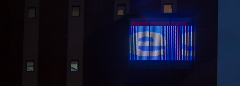 MovingTypes - Medienfassade Dortmund