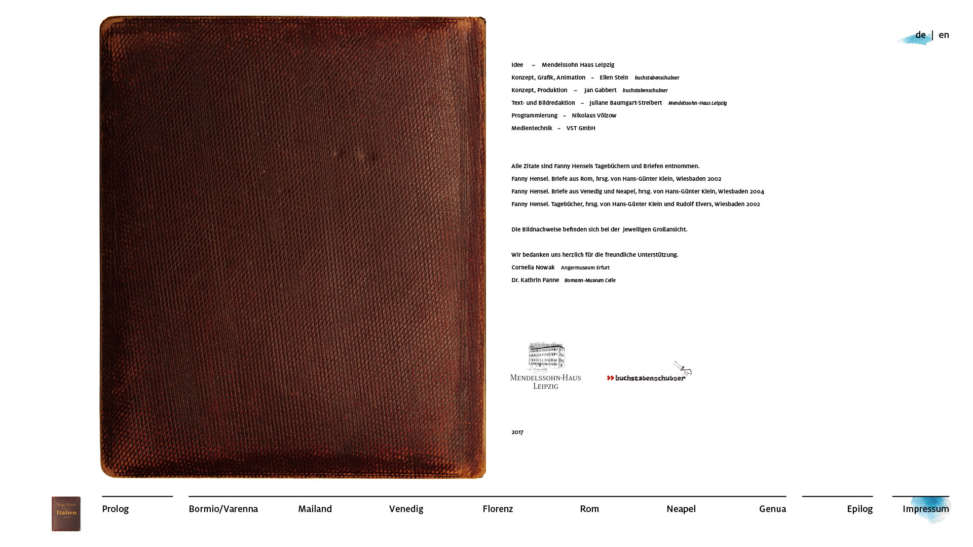 Fanny Hensels Reise nach Italien — © N. Völzow